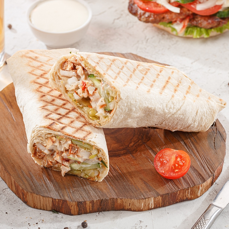 Мега шаурма с курицей